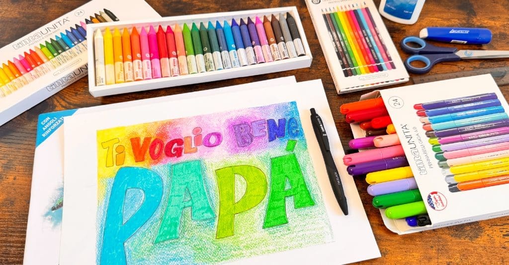 FESTA PAPA tracciacontornidisegno