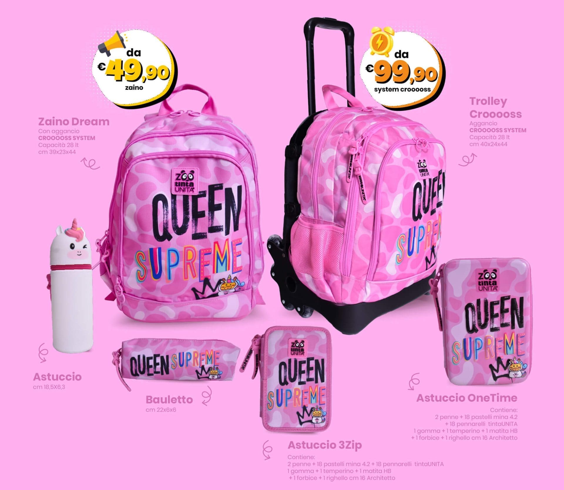 header ZOO zaini rosa